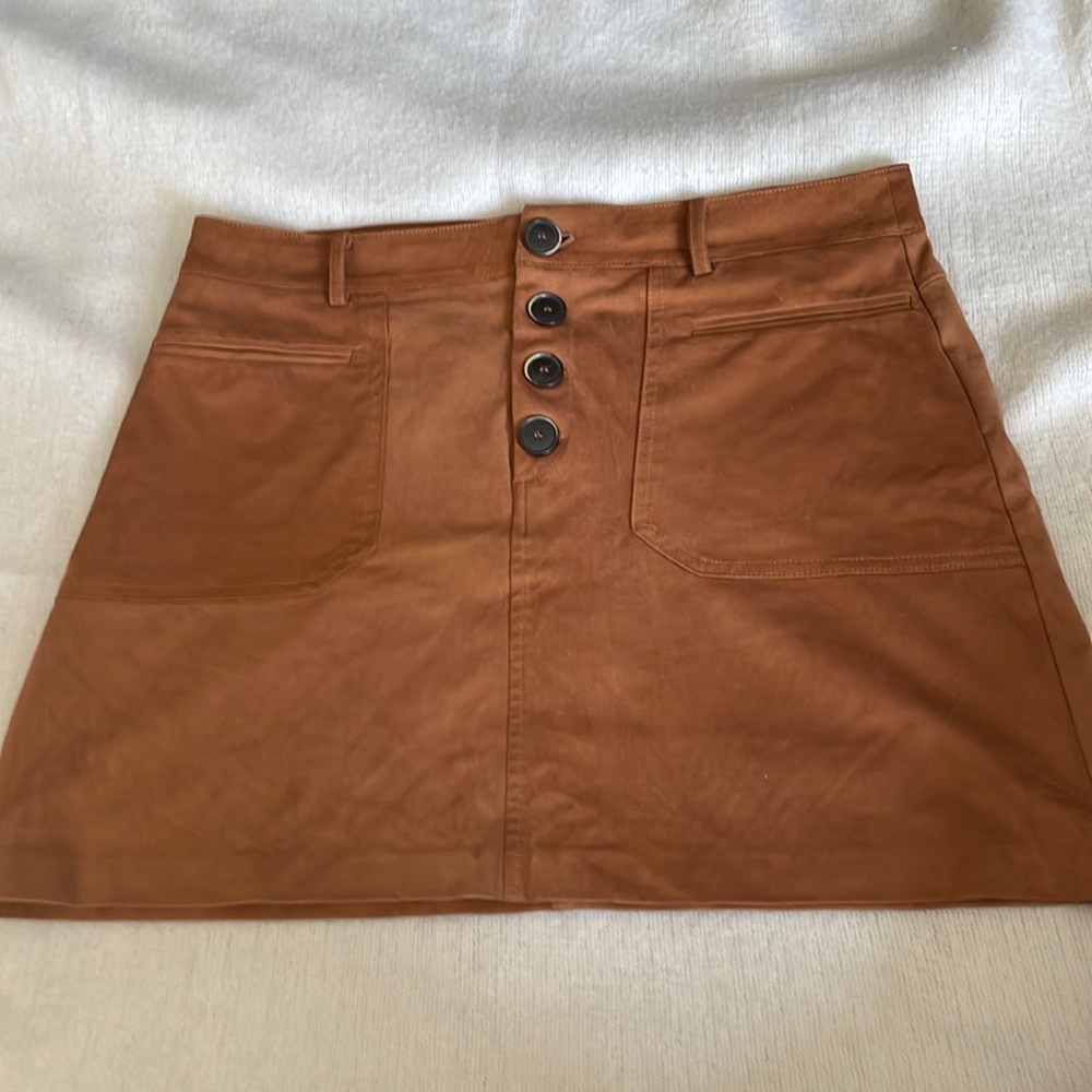 Zara Faux Suede Skirt